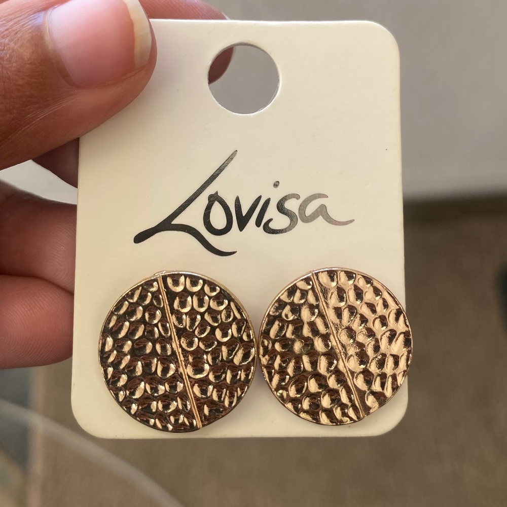 Gold Stud Earrings
